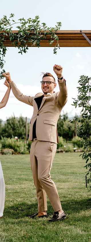 Tan Wedding Suit